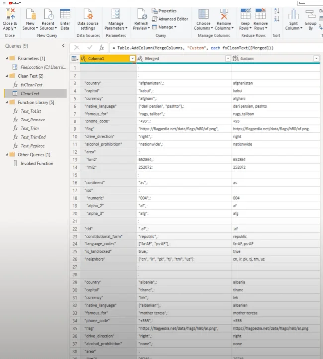 Mencipta Fungsi Pembersihan Teks Tersuai Dalam Power Query