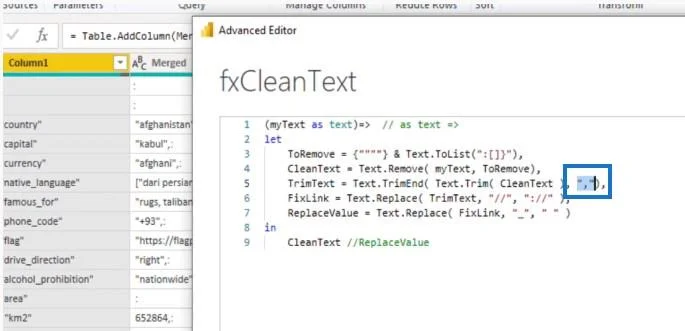 Mencipta Fungsi Pembersihan Teks Tersuai Dalam Power Query