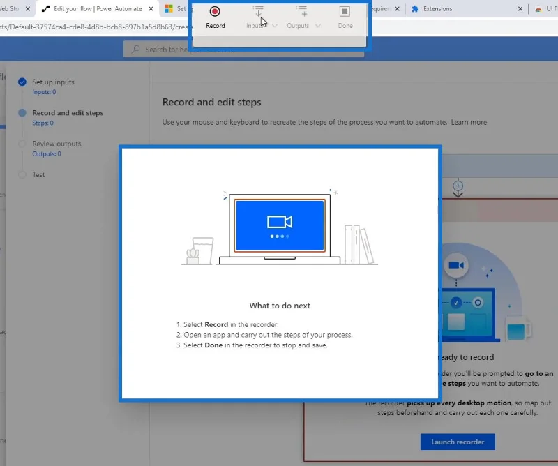 Kuasa Automate Aliran UI: Penciptaan Dan Persediaan