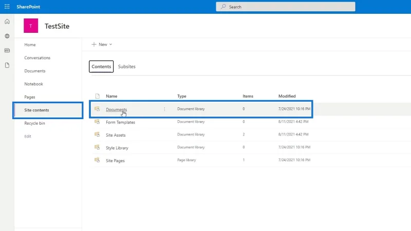 Tapak SharePoint |  Reka Letak Dan Panduan Menu