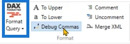 Formatuj kody DAX przy użyciu funkcji specjalnych DAX Studio