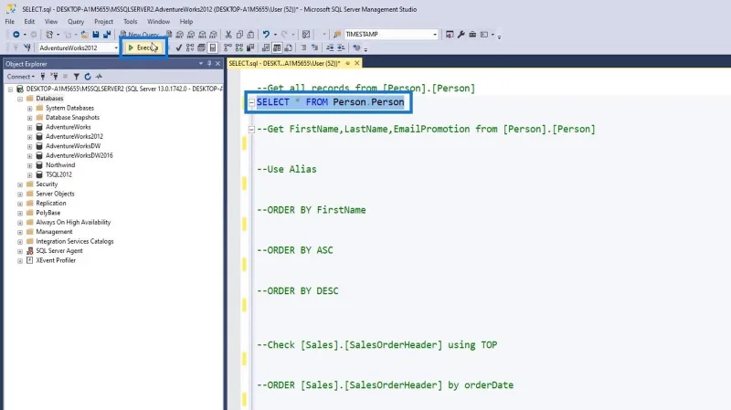 Pernyataan SQL SELECT: Satu Pengenalan