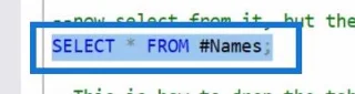 การใช้งานตาราง SQL เบื้องต้น