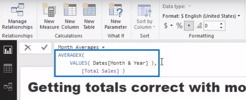 Utilizzo della logica avanzata in LuckyTemplates per correggere i totali