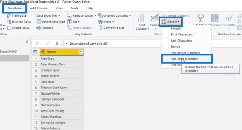 Penapis Power Query Oleh Tutorial Huruf Pertama Atau Watak Tertentu