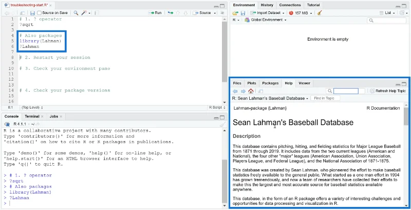 Bantuan RStudio: Cara Menyelesaikan Masalah R