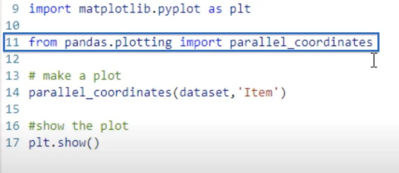 Cara Membuat Plot Koordinat Selari Dalam Python