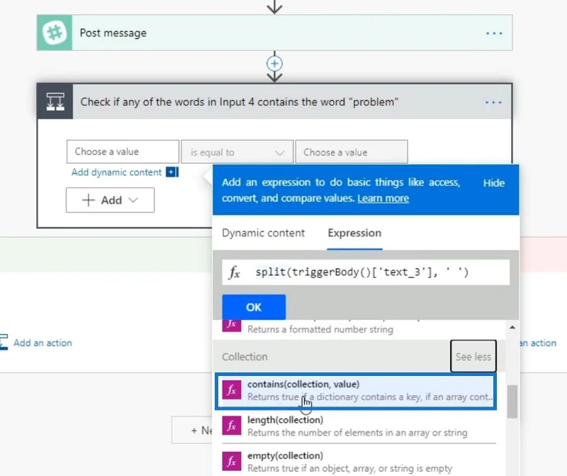 Funkcje zbierania w Microsoft Power Automate