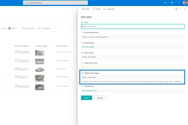 Pengesahan Lajur SharePoint Dalam Dua Cara