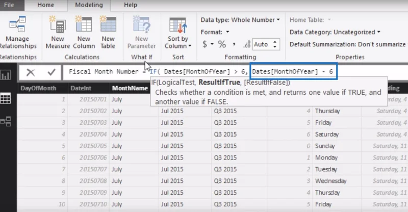 Menapis Data Mengikut Tahun Fiskal Tersuai Dan Suku Tahun Menggunakan Lajur Dikira Dalam LuckyTemplates