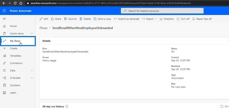 Integrasi Aliran Proses Perniagaan Dalam Automate Kuasa