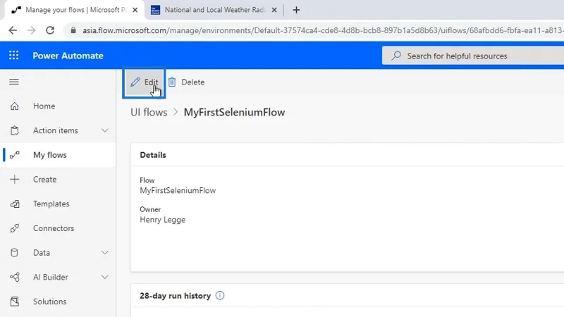 Selenium IDE Dalam Aliran UI Power Automate