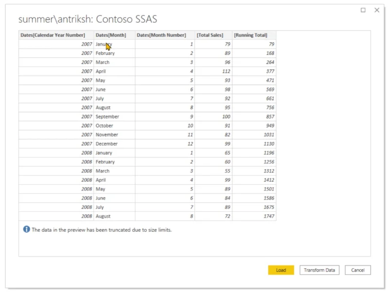 Menggunakan DAX Untuk Memuatkan Data Dari SSAS Ke LuckyTemplates
