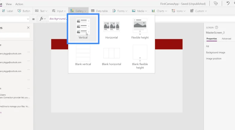 Carta PowerApps, Graf Dan Imej Dinamik