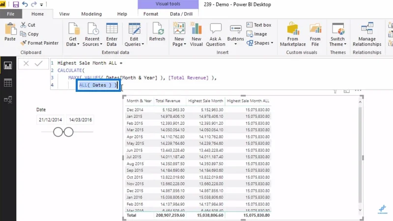 Perbezaan Antara Fungsi DAX SEMUA DAN SEMUA PILIH Dalam LuckyTemplates