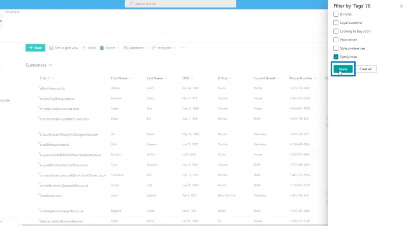 Menambah Medan Pilihan SharePoint Dalam Senarai