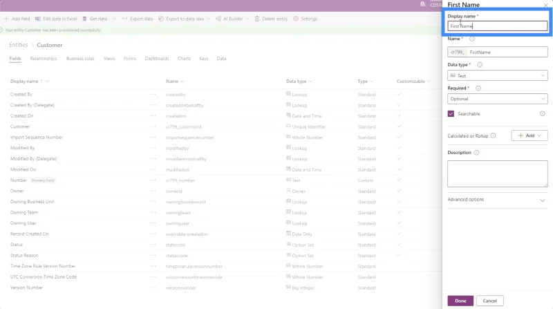 Entiti PowerApps: Cara Menambah Pelbagai Jenis Medan