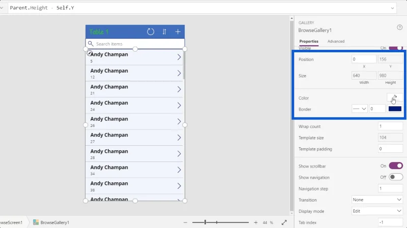 Galeri PowerApps: Satu Pengenalan