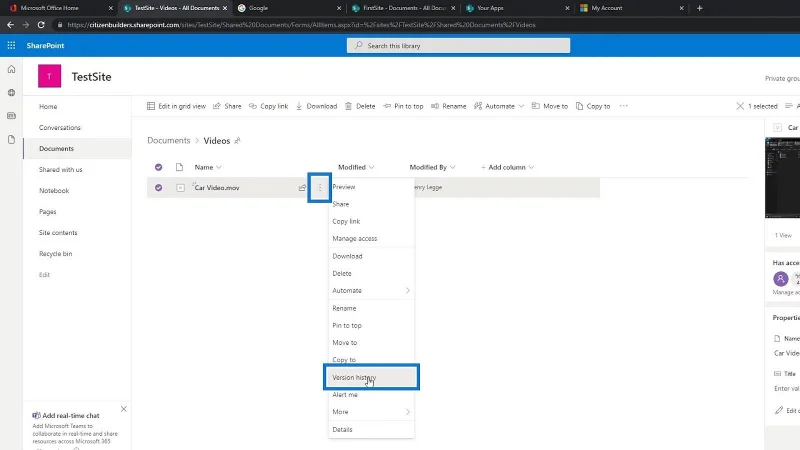 Versi SharePoint Untuk Fail Bukan Pejabat