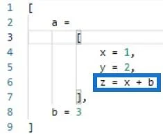 Ungkapan Bersarang: Persekitaran Power Query