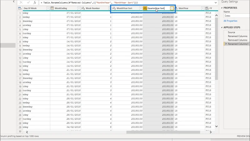 Mencipta Jadual Tarikh Dalam LuckyTemplates