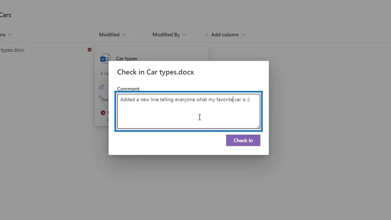 Auschecken und Einchecken von SharePoint-Dateien