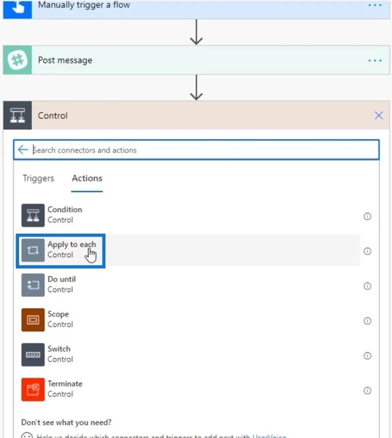 Power Automate Split Function et baies