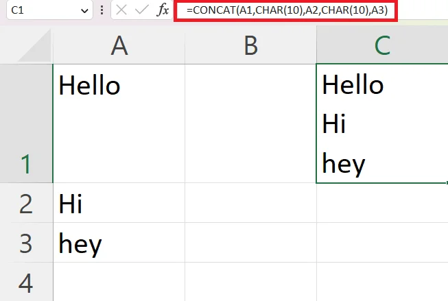 Cara Menambah Berbilang Baris Dalam Sel Excel (3 Kaedah Mudah)