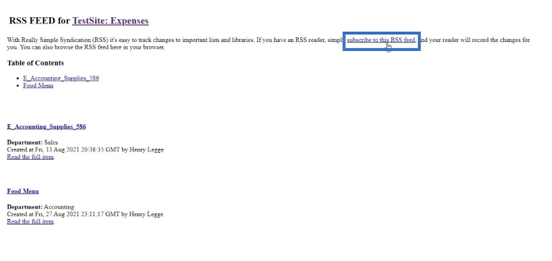Suapan RSS Dalam SharePoint: Gambaran Keseluruhan