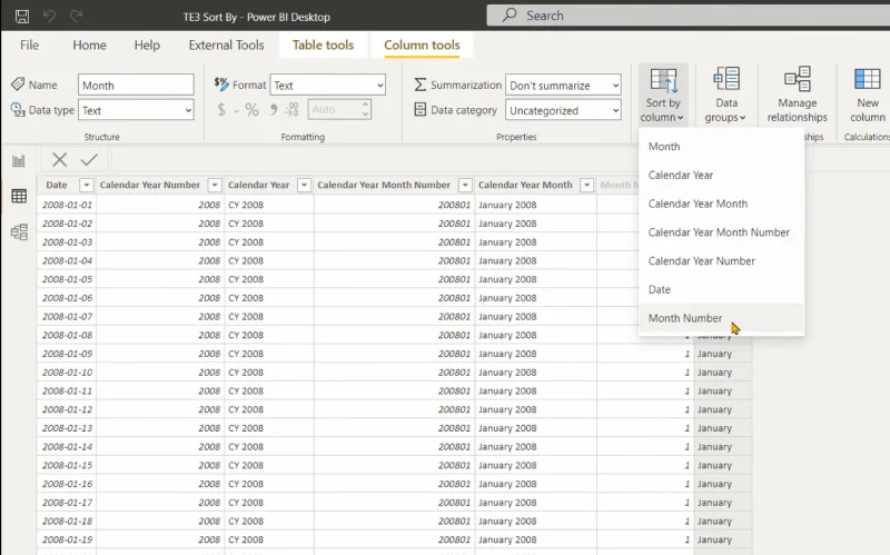 LuckyTemplates Dan SSAS – Menyusun Lajur Menggunakan TE3 & C#