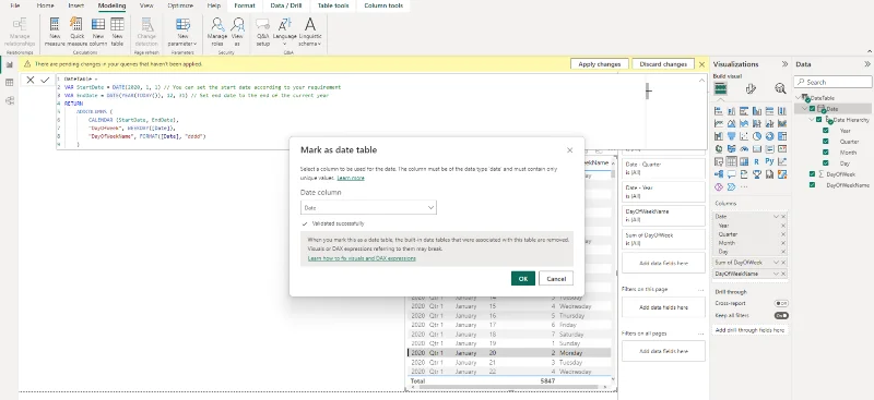 Cara Membuat Jadual Tarikh Dalam LuckyTemplates