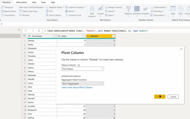 Fonctions LuckyTemplates Modulo et Integer-Divide DAX