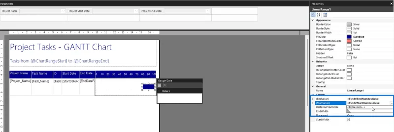 Cipta Carta Gantt Dalam LuckyTemplates Report Builder