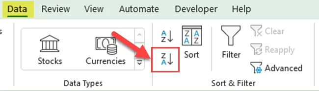 Cara Isih Mengikut Abjad Dalam Excel Dengan Berbilang Lajur