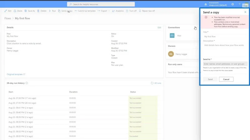 Perkongsian Aliran Kerja Dalam Microsoft Power Automate