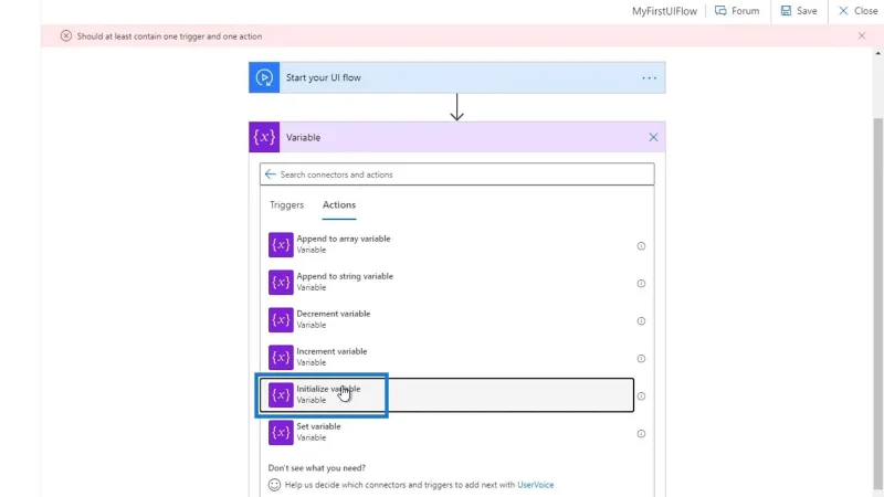 Input Aliran UI Dalam Microsoft Power Automate