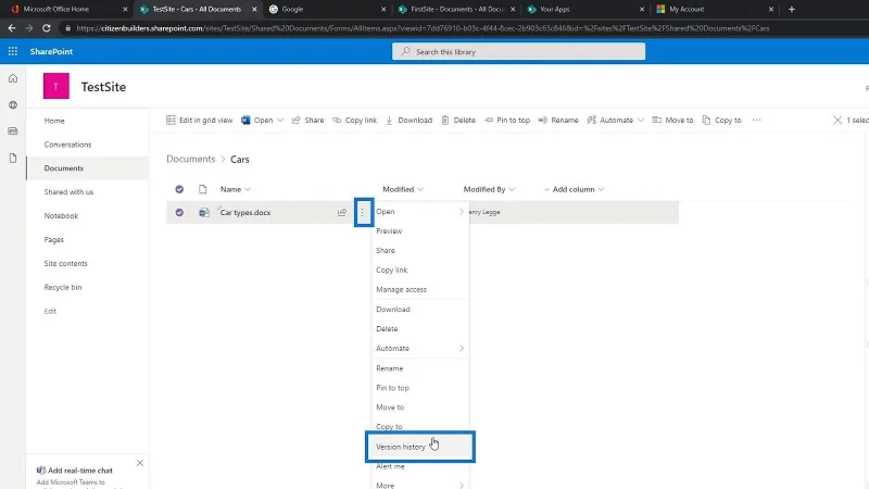 Auschecken und Einchecken von SharePoint-Dateien