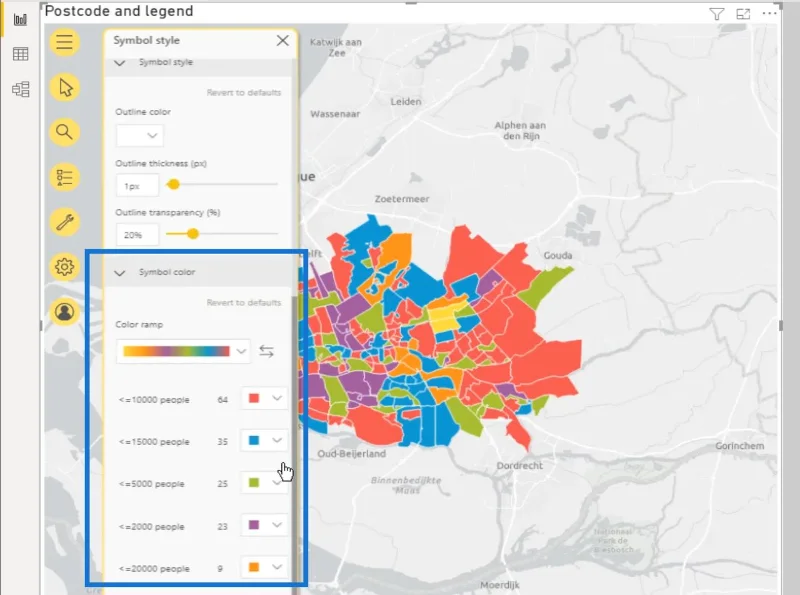 LuckyTemplates Map Visual: een aangepaste legende maken en toevoegen in LuckyTemplates