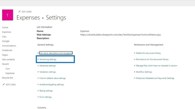 Tetapan Pustaka Tapak SharePoint |  Gambaran keseluruhan