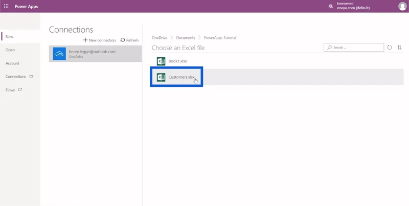 Persediaan Persekitaran Power Apps: Sambung Ke OneDrive & Google Drive
