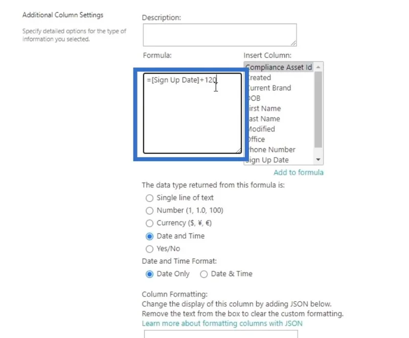 คอลัมน์จากการคำนวณใน SharePoint |  ภาพรวม