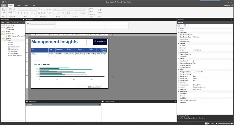 Pembina Laporan Dalam LuckyTemplates: Memformat Objek & Visualisasi