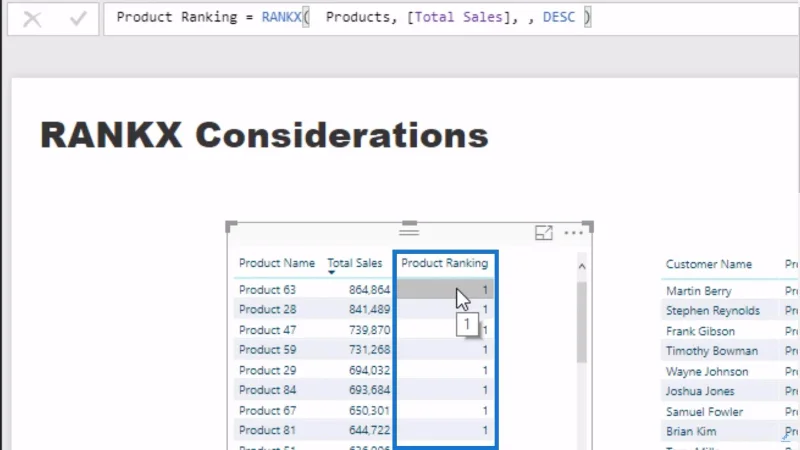 Pertimbangan RANKX – Konsep Formula LuckyTemplates Dan DAX