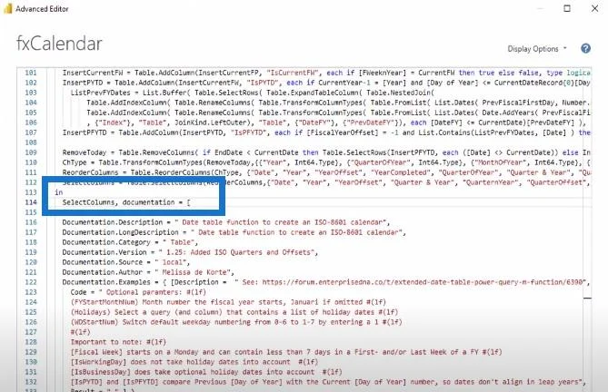 Jadual Tarikh Lanjutan Power Query M Fungsi