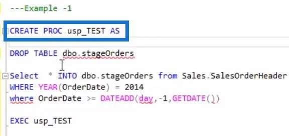 Prosedur Tersimpan Dalam SQL |  Gambaran keseluruhan