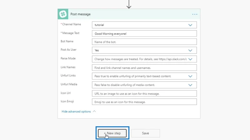Aliran Kerja Berjadual Dalam Microsoft Power Automate
