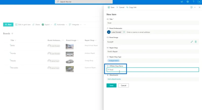 Pengesahan Lajur SharePoint Dalam Dua Cara