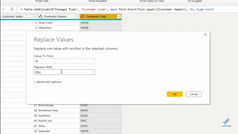 คอลัมน์จากตัวอย่าง LuckyTemplates – Power Query บทช่วยสอน