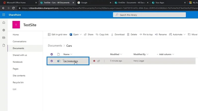 Auschecken und Einchecken von SharePoint-Dateien