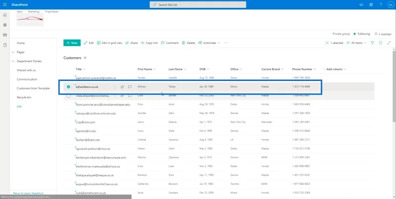 รายการ SharePoint: การแก้ไขรายการเดียวและหลายรายการ
